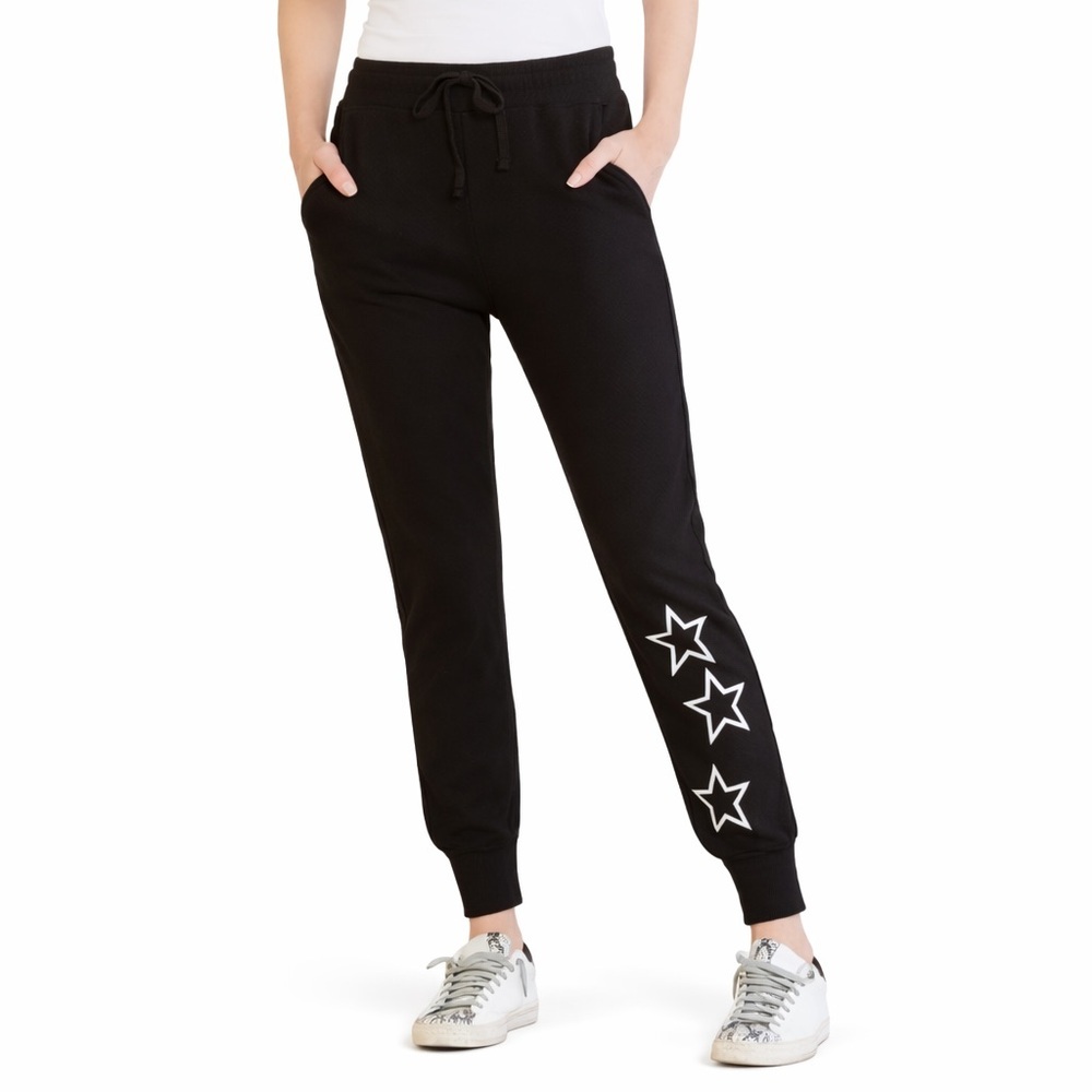 Sundry 0 XS Evereve Star Pocket Jogger Women 0020 black drawstring sweatpants